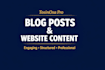 write engaging blog posts and website content