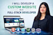 do custom website development as full stack developer and front end dev