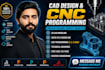 provide catia v5 cam programming and cnc toolpaths