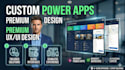 develop custom power apps canvas app with premium UX UI