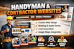 create converting handyman website for plumbers electricians and contractors