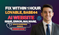 fix migrate deploy lovable ai base 44 website on wordpress website