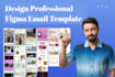 design professional figma email template