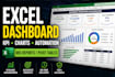 build excel dashboard, mis report, KPI tracker with automation