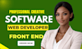 do software development, custom website backend, front end web developer
