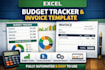 create professional budget, expense, and invoice spreadsheet