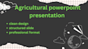 create professional agriculture powerpoint presentations and slides