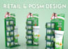 design 3d pop, pos, posm, retail displays