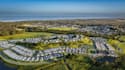 residential development area 3d master planning,d5 poolside render,curbside park