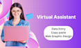 do web graphic and web research as your virtual assistant