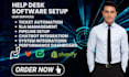 setup help desk software intercom freshdesk zohodesk liveagent zendesk suite