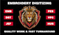 convert logo into embroidery digitizing file dst pes jef emb