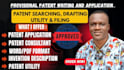 draft and write a utility patent for your invention and application