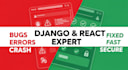 fix debug or upgrade your django and react web application