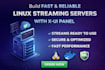 build fast and reliable server, xui one, linux with stream