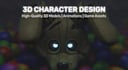 make custom 3d characters or animatronics for your game