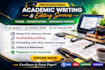 do expert academic writer services, academic editing, research, PPT, ghostwriter