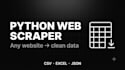 do web scraping from any website in python