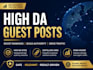 do high da guest post SEO backlink service