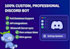 develop a professional discord bot with database and API support