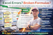create custom excel formulas and fix spreadsheets