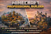 build minecraft castle, villages, base, hubs, spawns, house