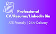 write a professional ats friendly CV or resume