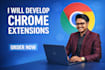 develop custom chrome extension, ai extension