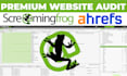 do technical SEO audit using gsc, screaming frog and ahrefs
