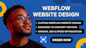 do webflow website site, design webflow website, fix webflow website redesign