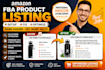 setup fba product listing, fix amazon listing issue and listing optimization