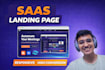 develop a responsive saas landing page using clean code