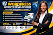 do wordpress website development, create website design as a wordpress developer