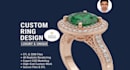 do custom fantasy and unique ring designs 3d realistic renders