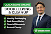 do quickbooks online bookkeeping and cleanup expert service