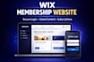 create wix membership website gated content, subscription setup