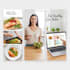create a healthy meal plan with recipes and support