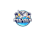 create awesome gorgeous pegasus and pool service logo design