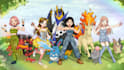 draw pokemon trainer and your team concept art