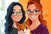 beautiful portrait in disney cartoon