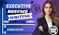 write a powerful executive resume and optimize linkedin