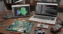 create professional led pcb layout with microcontroller firmware