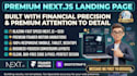 build a premium next js landing page