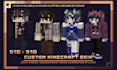 create a custom minecraft skin within 24hours