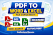 convert any file PDF to word, word to PDF, image to text