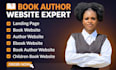 design a modern book author website for writers and authors