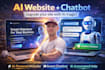 build an ai powered website with chatbot integration