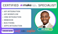 fix make com automation in 1 hour expert make com zapier webhook integration n8n