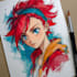 draw anime character an illustration