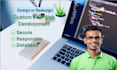 develop a custom PHP website with mysql